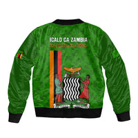 Zambia Independence Day Bomber Jacket Happy 59th Anniversary Kente Pattern - Wonder Print Shop