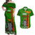 Zambia Independence Day Couples Matching Off Shoulder Maxi Dress and Hawaiian Shirt Happy 59th Anniversary Kente Pattern - Wonder Print Shop