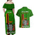 Zambia Independence Day Couples Matching Off Shoulder Maxi Dress and Hawaiian Shirt Happy 59th Anniversary Kente Pattern - Wonder Print Shop