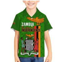 Zambia Independence Day Family Matching Mermaid Dress and Hawaiian Shirt Happy 59th Anniversary Kente Pattern - Wonder Print Shop