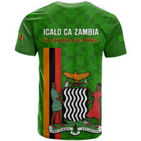 Zambia Independence Day T Shirt Happy 59th Anniversary Kente Pattern - Wonder Print Shop