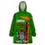 Personalised Zambia Independence Day Wearable Blanket Hoodie Happy 59th Anniversary Kente Pattern - Wonder Print Shop