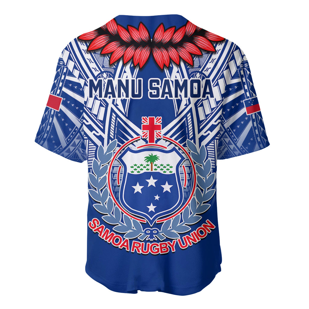 Samoa Rugby Baseball Jersey 2023 Go Manu Samoa With Ula Fala Style - Wonder Print Shop
