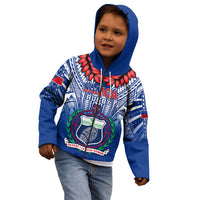 Samoa Rugby Kid Hoodie 2023 Go Manu Samoa With Ula Fala Style - Wonder Print Shop