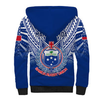 Samoa Rugby Sherpa Hoodie 2023 Go Manu Samoa With Ula Fala Style - Wonder Print Shop