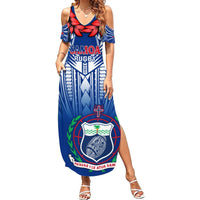 Samoa Rugby Summer Maxi Dress 2023 Go Manu Samoa With Ula Fala Style - Wonder Print Shop