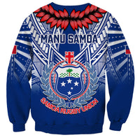 Samoa Rugby Sweatshirt 2023 Go Manu Samoa With Ula Fala Style - Wonder Print Shop