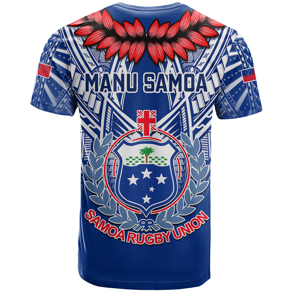 Samoa Rugby T Shirt 2023 Go Manu Samoa With Ula Fala Style - Wonder Print Shop