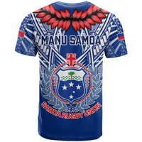 Samoa Rugby T Shirt 2023 Go Manu Samoa With Ula Fala Style - Wonder Print Shop