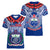 Samoa Rugby Women V Neck T Shirt 2023 Go Manu Samoa With Ula Fala Style - Wonder Print Shop