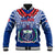 Custom Samoa Rugby Baseball Jacket 2023 Go Manu Samoa With Ula Fala Style - Wonder Print Shop
