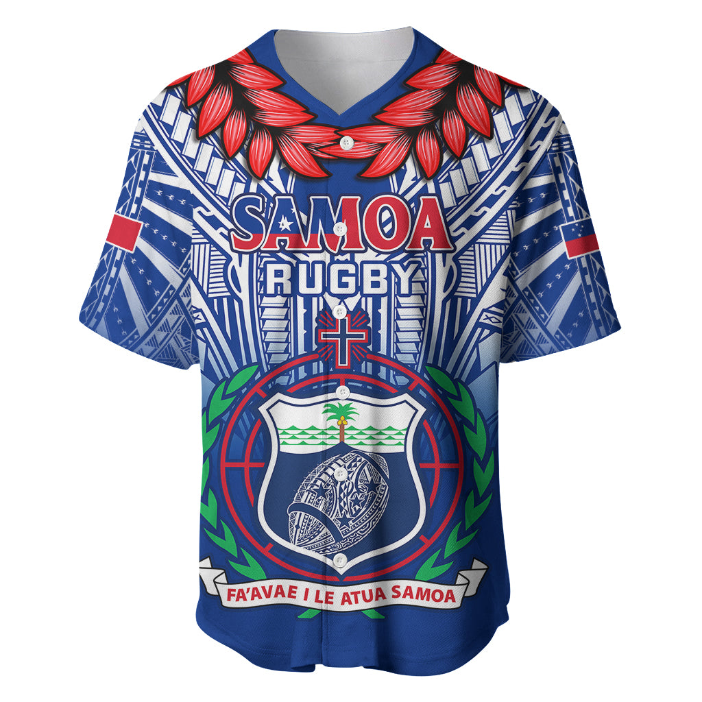 Custom Samoa Rugby Baseball Jersey 2023 Go Manu Samoa With Ula Fala Style - Wonder Print Shop