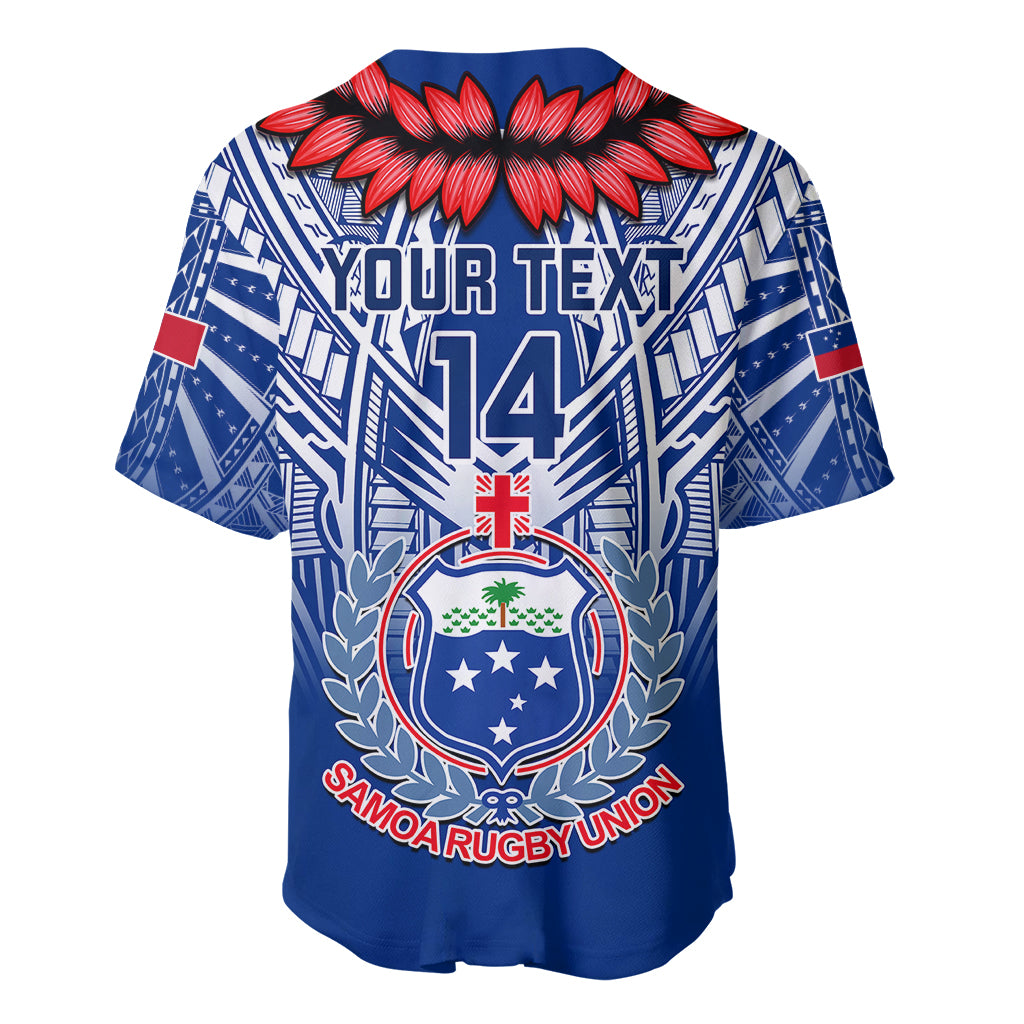 Custom Samoa Rugby Baseball Jersey 2023 Go Manu Samoa With Ula Fala Style - Wonder Print Shop