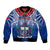Custom Samoa Rugby Bomber Jacket 2023 Go Manu Samoa With Ula Fala Style - Wonder Print Shop
