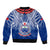 Custom Samoa Rugby Bomber Jacket 2023 Go Manu Samoa With Ula Fala Style - Wonder Print Shop