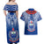 Custom Samoa Rugby Couples Matching Off Shoulder Maxi Dress and Hawaiian Shirt 2023 Go Manu Samoa With Ula Fala Style - Wonder Print Shop