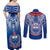 Custom Samoa Rugby Couples Matching Off Shoulder Maxi Dress and Long Sleeve Button Shirts 2023 Go Manu Samoa With Ula Fala Style - Wonder Print Shop