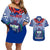 Custom Samoa Rugby Couples Matching Off Shoulder Short Dress and Hawaiian Shirt 2023 Go Manu Samoa With Ula Fala Style - Wonder Print Shop