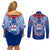 Custom Samoa Rugby Couples Matching Off Shoulder Short Dress and Long Sleeve Button Shirts 2023 Go Manu Samoa With Ula Fala Style - Wonder Print Shop