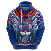 Custom Samoa Rugby Hoodie 2023 Go Manu Samoa With Ula Fala Style - Wonder Print Shop