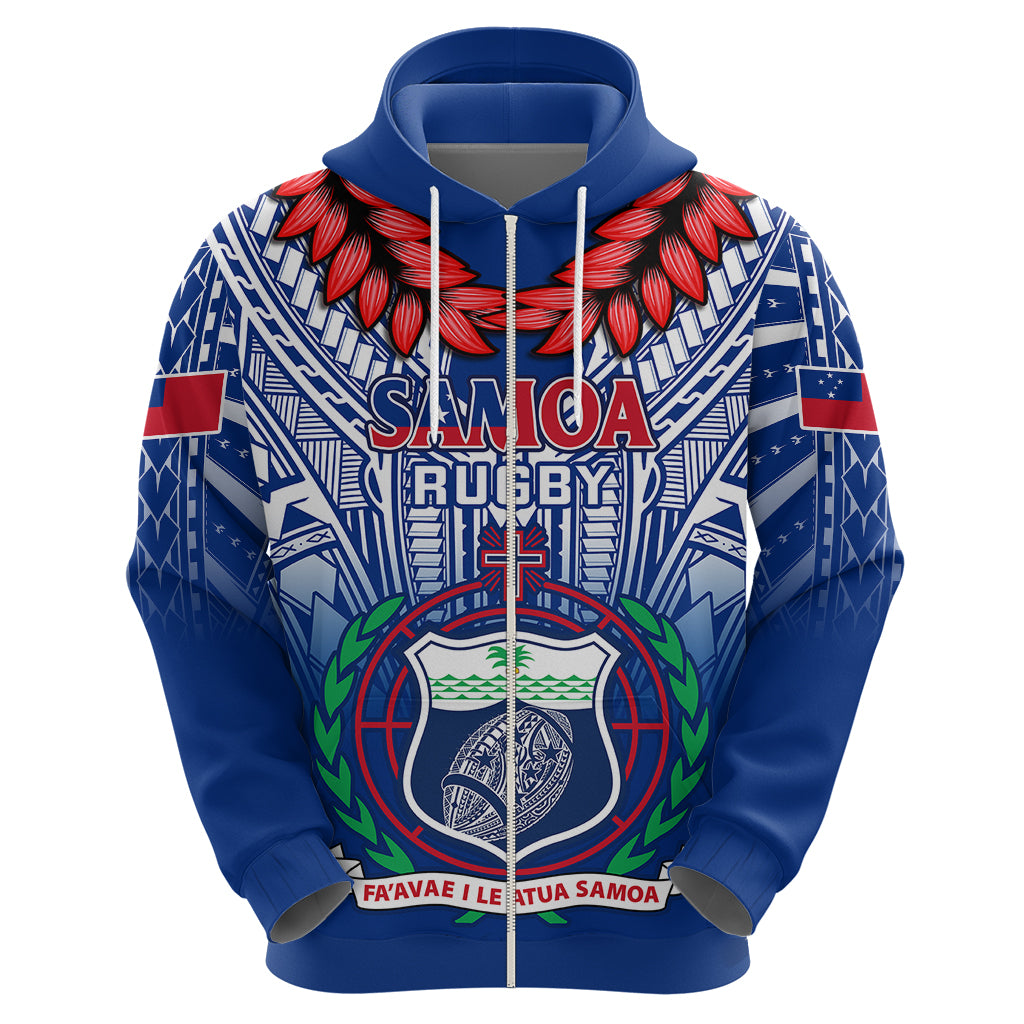 Custom Samoa Rugby Hoodie 2023 Go Manu Samoa With Ula Fala Style - Wonder Print Shop