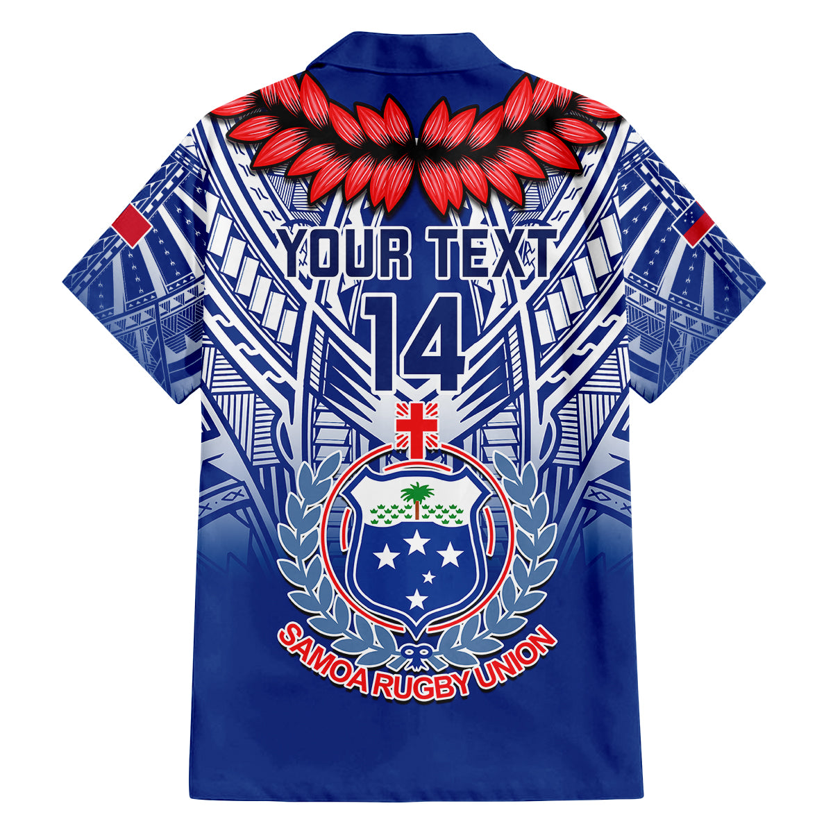 Custom Samoa Rugby Kid Hawaiian Shirt 2023 Go Manu Samoa With Ula Fala Style - Wonder Print Shop