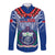 Custom Samoa Rugby Long Sleeve Button Shirt 2023 Go Manu Samoa With Ula Fala Style - Wonder Print Shop