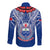 Custom Samoa Rugby Long Sleeve Button Shirt 2023 Go Manu Samoa With Ula Fala Style - Wonder Print Shop