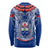 Custom Samoa Rugby Long Sleeve Shirt 2023 Go Manu Samoa With Ula Fala Style - Wonder Print Shop