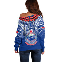 Custom Samoa Rugby Off Shoulder Sweater 2023 Go Manu Samoa With Ula Fala Style - Wonder Print Shop