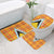 Saint Lucia Creole Day Bathroom Set Bon Fete Jounen Kweyol Madras Pattern - Wonder Print Shop