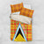 Saint Lucia Creole Day Bedding Set Bon Fete Jounen Kweyol Madras Pattern - Wonder Print Shop