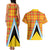 Saint Lucia Creole Day Couples Matching Tank Maxi Dress and Hawaiian Shirt Bon Fete Jounen Kweyol Madras Pattern - Wonder Print Shop