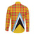 Saint Lucia Creole Day Long Sleeve Button Shirt Bon Fete Jounen Kweyol Madras Pattern - Wonder Print Shop