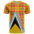 Saint Lucia Creole Day T Shirt Bon Fete Jounen Kweyol Madras Pattern - Wonder Print Shop