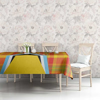 Saint Lucia Creole Day Tablecloth Bon Fete Jounen Kweyol Madras Pattern - Wonder Print Shop