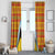 Saint Lucia Creole Day Window Curtain Bon Fete Jounen Kweyol Madras Pattern - Wonder Print Shop