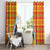 Saint Lucia Creole Day Window Curtain Bon Fete Jounen Kweyol Madras Pattern - Wonder Print Shop
