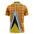 Saint Lucia Creole Day Zipper Polo Shirt Bon Fete Jounen Kweyol Madras Pattern - Wonder Print Shop