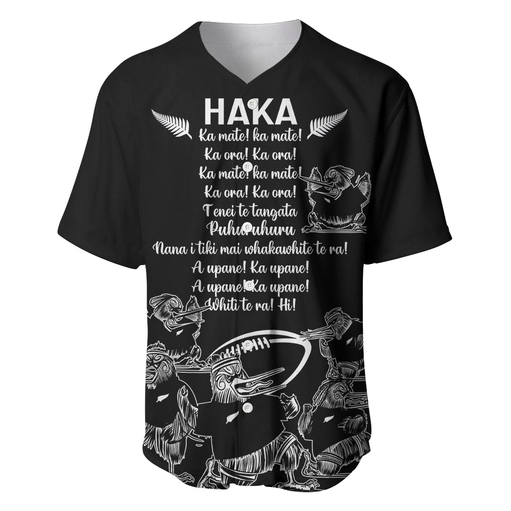 New Zealand Silver Fern Rugby Baseball Jersey Haka Aotearoa Kiwi Dance - Wonder Print Shop