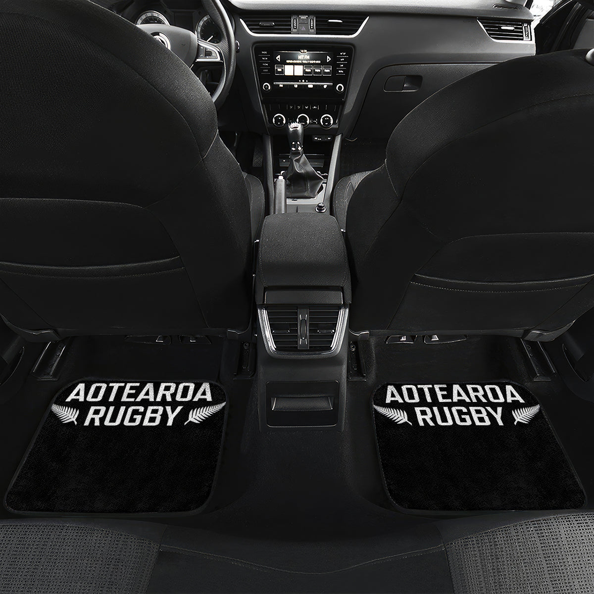 New Zealand Silver Fern Rugby Car Mats Haka Aotearoa Kiwi Dance - Wonder Print Shop