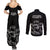 New Zealand Silver Fern Rugby Couples Matching Summer Maxi Dress and Long Sleeve Button Shirt Haka Aotearoa Kiwi Dance - Wonder Print Shop