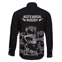 New Zealand Silver Fern Rugby Family Matching Short Sleeve Bodycon Dress and Hawaiian Shirt Haka Aotearoa Kiwi Dance - Wonder Print Shop