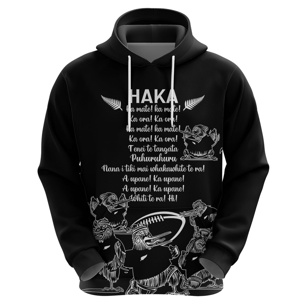 New Zealand Silver Fern Rugby Hoodie Haka Aotearoa Kiwi Dance - Wonder Print Shop
