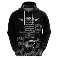 New Zealand Silver Fern Rugby Hoodie Haka Aotearoa Kiwi Dance - Wonder Print Shop
