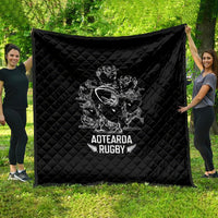 New Zealand Silver Fern Rugby Quilt Haka Aotearoa Kiwi Dance - Wonder Print Shop