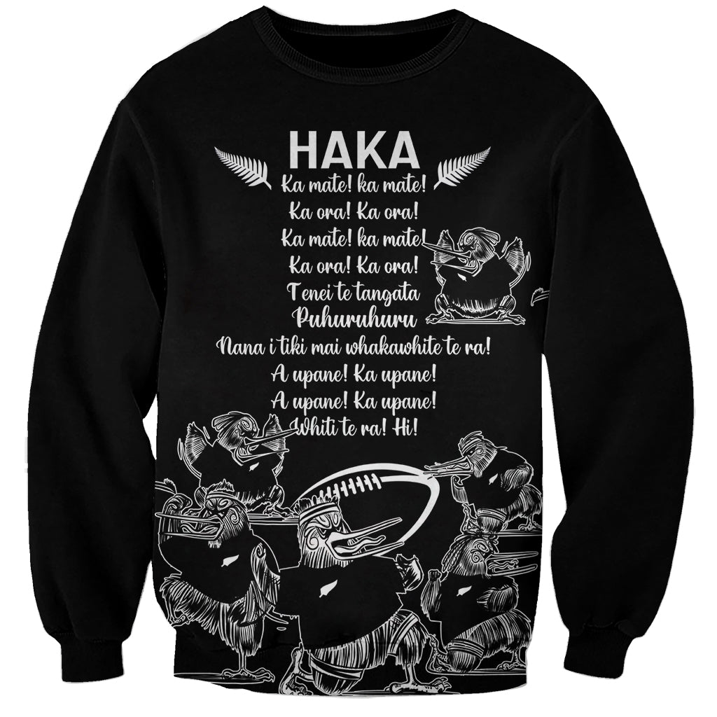 New Zealand Silver Fern Rugby Sweatshirt Haka Aotearoa Kiwi Dance - Wonder Print Shop