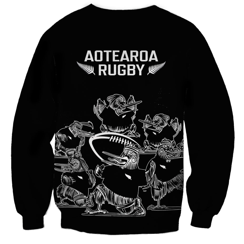 New Zealand Silver Fern Rugby Sweatshirt Haka Aotearoa Kiwi Dance - Wonder Print Shop