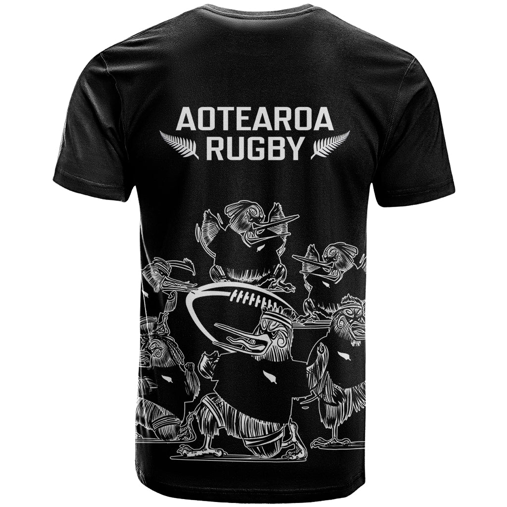 New Zealand Silver Fern Rugby T Shirt Haka Aotearoa Kiwi Dance - Wonder Print Shop