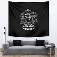 New Zealand Silver Fern Rugby Tapestry Haka Aotearoa Kiwi Dance - Wonder Print Shop